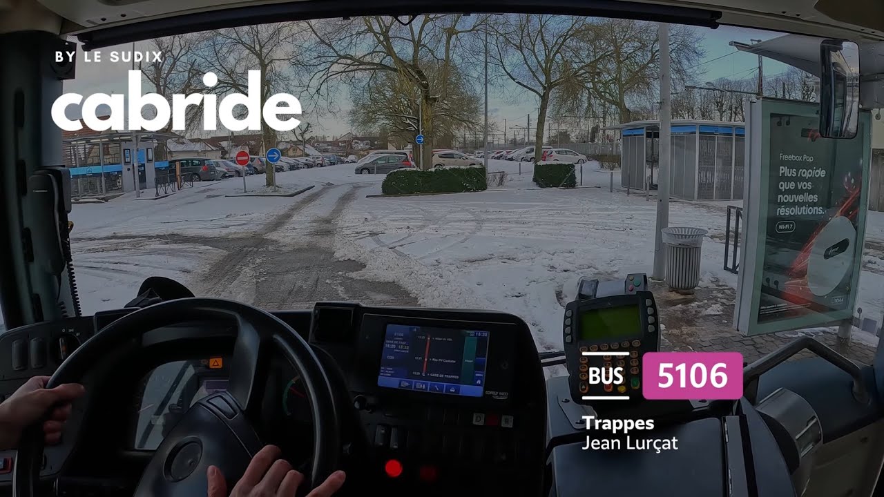 🎥❄️ Ligne 5106 → Trappes Jean Lurçat | CABRIDE | Heuliez GX 327