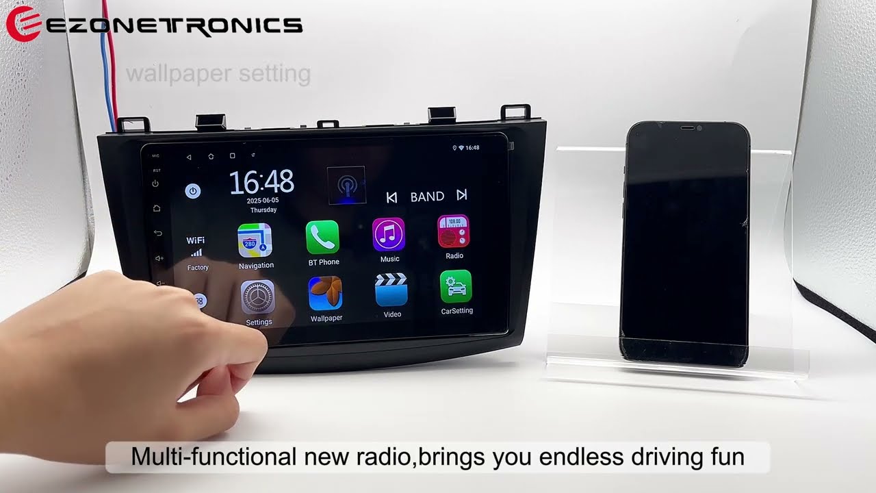 [Mazda 3 2010-2013] Car Radio Support Carplay /Android Auto 9 inch Touch Screen GPS Navigation