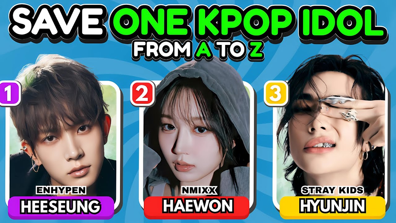 СПАСТИ ОДНОГО K-POP АЙДОЛА: От А до Я 🔠💥Выберите своего любимого айдола | Викторина по K-Pop