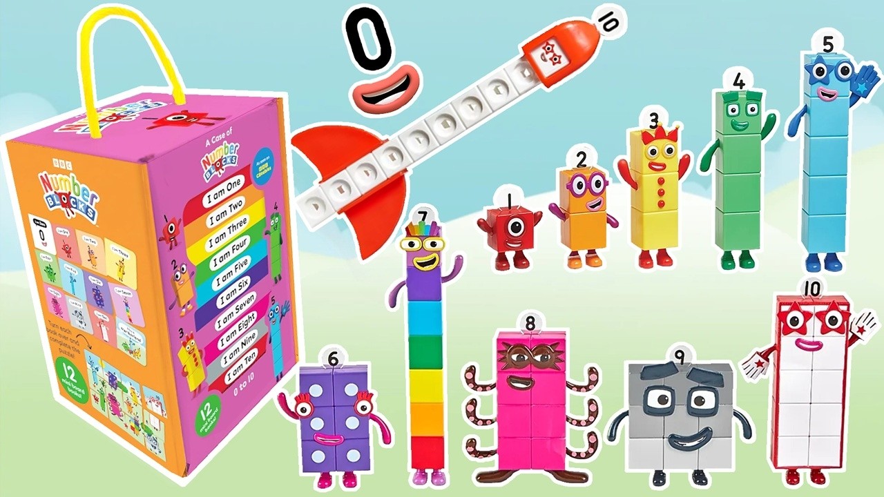 Case Of Numberblock Books 0-10 | Numberblocks Mathlink Cubes 1-10 | Numberblobs & Numberblock Toys