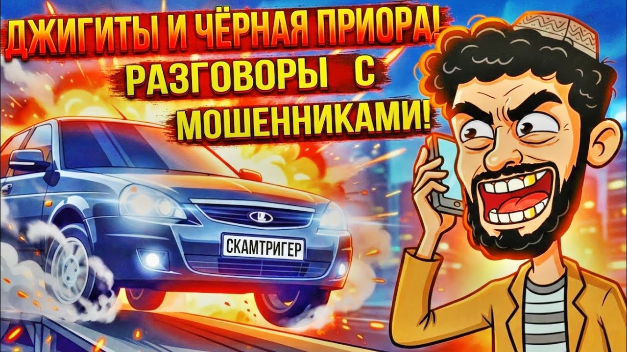 ДЖИГИТЫ и ЧЕРНАЯ ПРИОРА! Разговоры с МОШЕННИКАМИ!