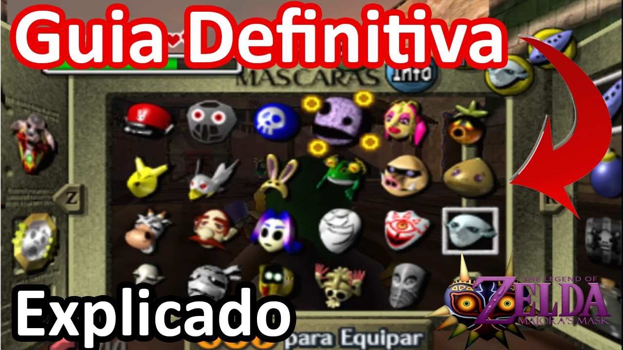 Como CONSEGUIR TODAS las Mascaras en Zelda Majoras Mask - Guia de Máscaras