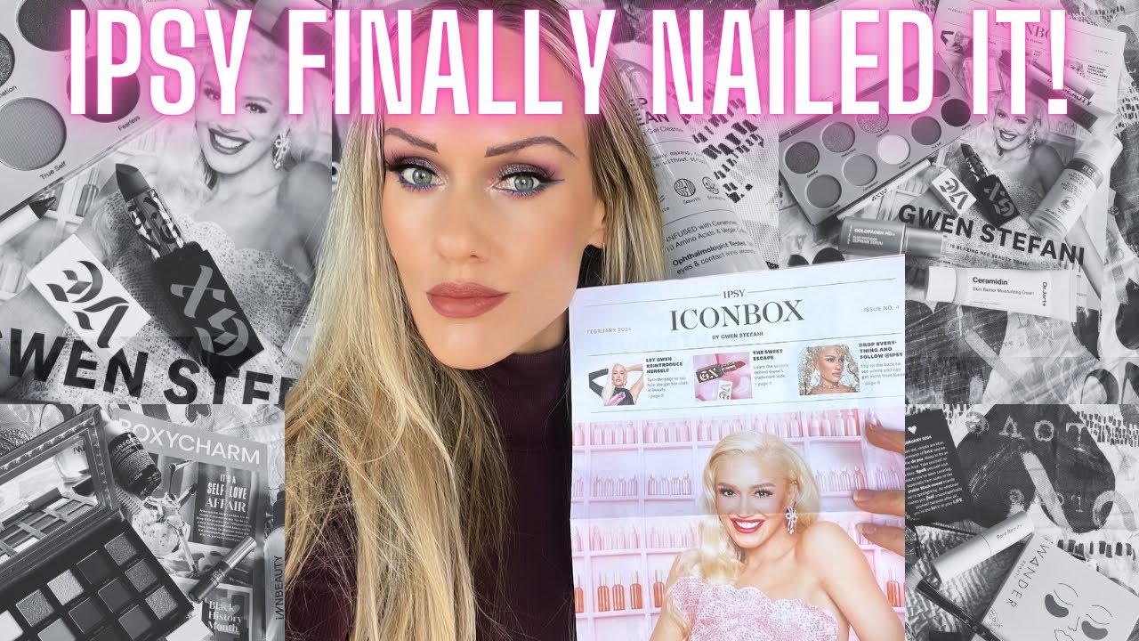 IPSY FEBRUARY 2024 GLAM BAG 💞 BOXYCHARM BY IPSY 💞ICON BOX BY GWEN STEFANI UNBOXING & REVIEW 💞 WOW