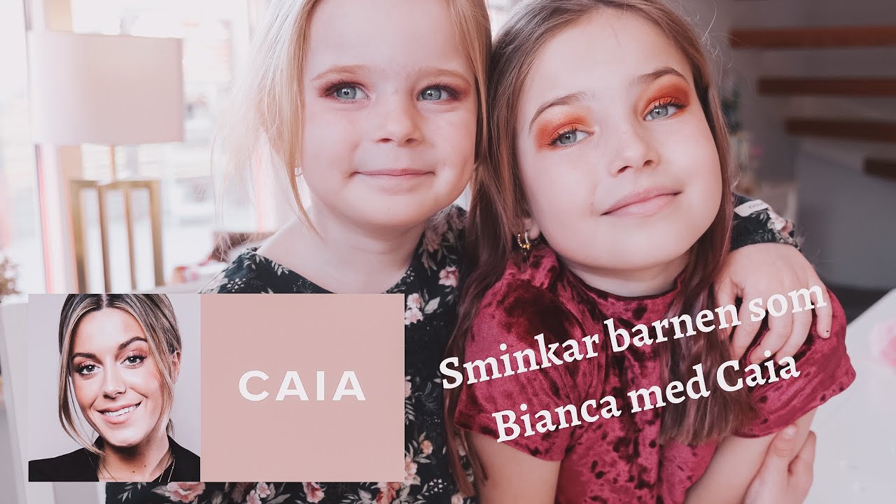 Sminkar barnen som Bianca Ingrosso med Caia