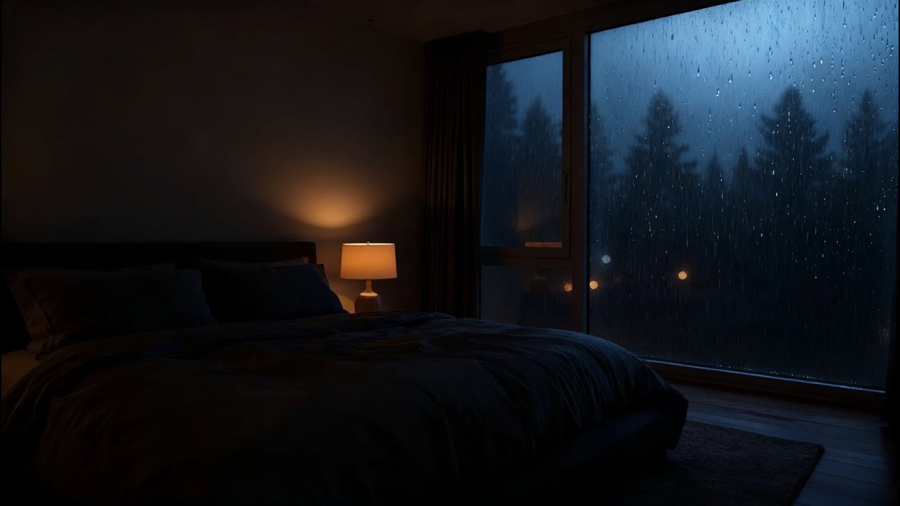 Rain Sounds for Deep Sleep 🌧️ Cozy Bedroom Night Ambience