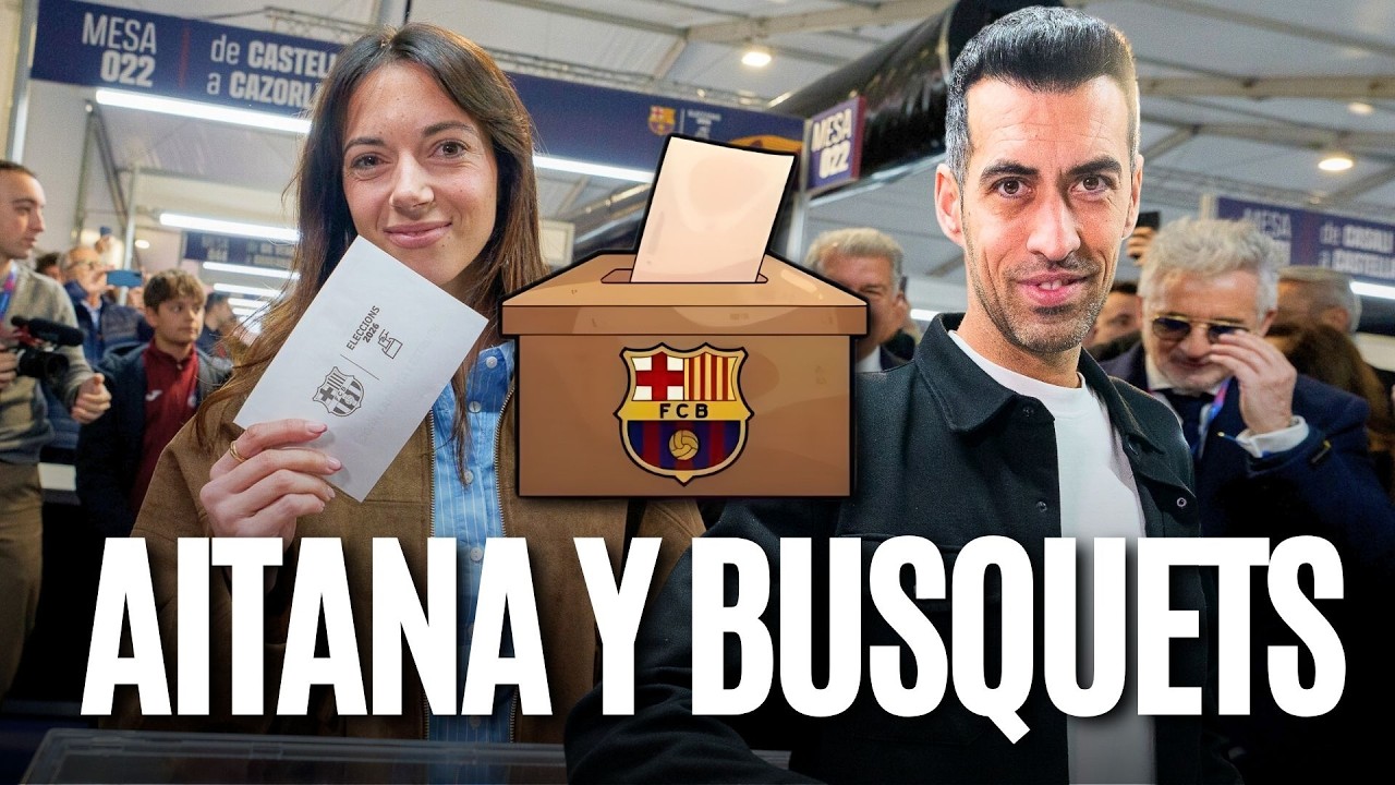 🗳️ SERGIO BUSQUETS y AITANA BONMATÍ ya han VOTADO