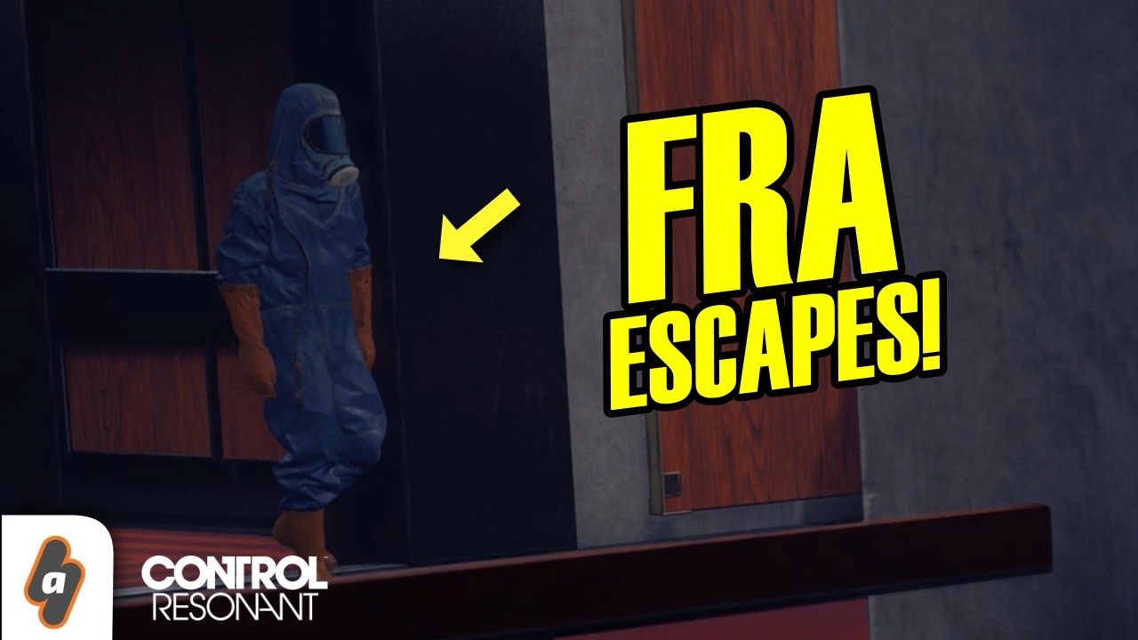 The moment Fred/Fra escapes from the oldest house in Control Resonant.