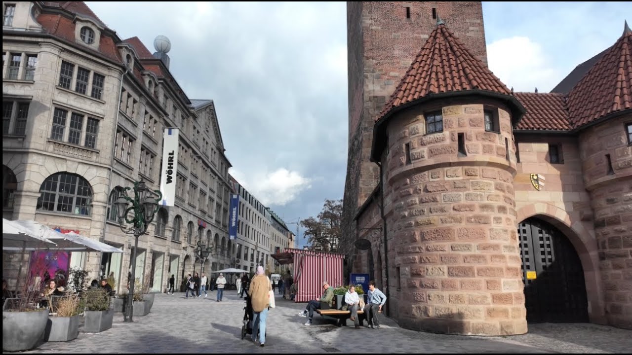 Nürnberg Innenstadt - Weißer Turm - Unschlittplatz - Schlotfegergasse