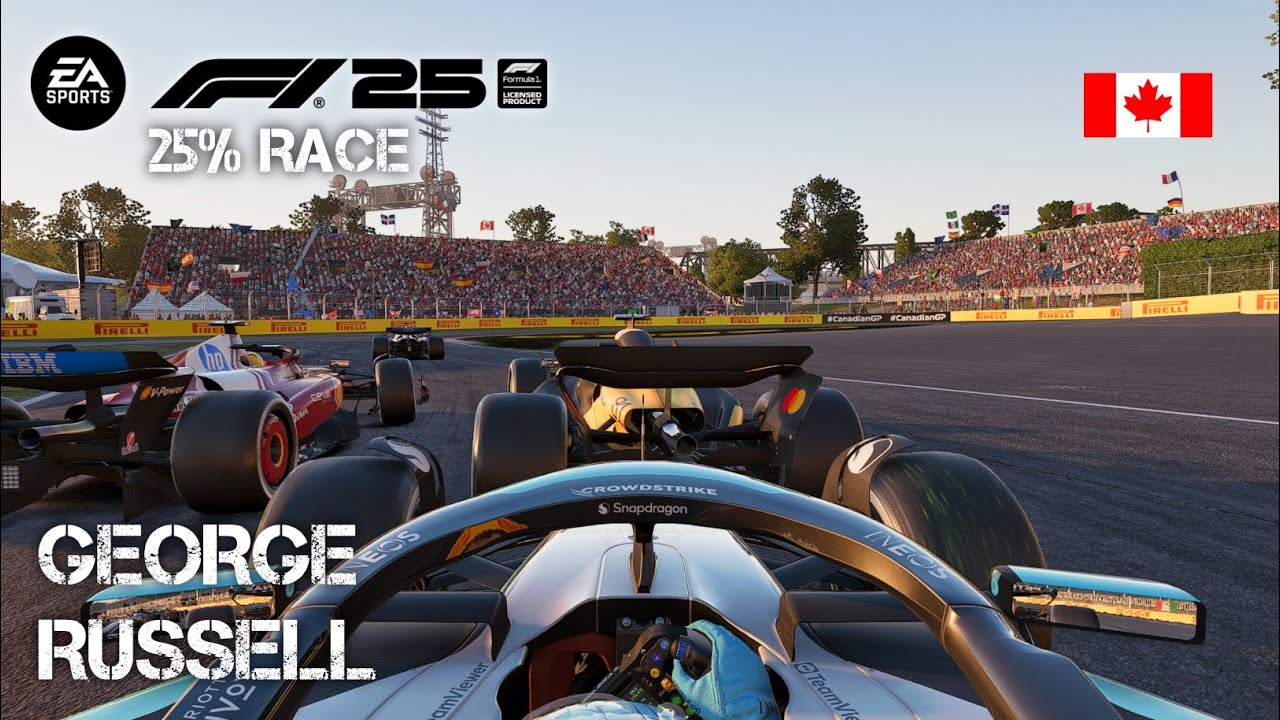 F1 25 Gameplay | George Russell - 25% Race Canadian
