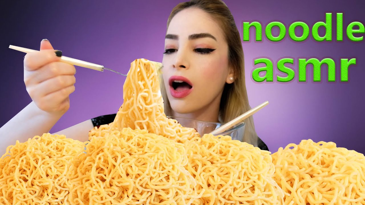 TAVUK ÇEŞNİLİ NOODLE ASMR TÜRKÇE | NO TALKİNG NOODLE ASMR