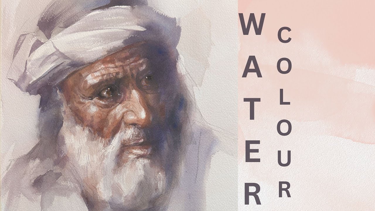 Sadhu water color Portrait     #art #painting #reels #canvas #sadhu #portrait