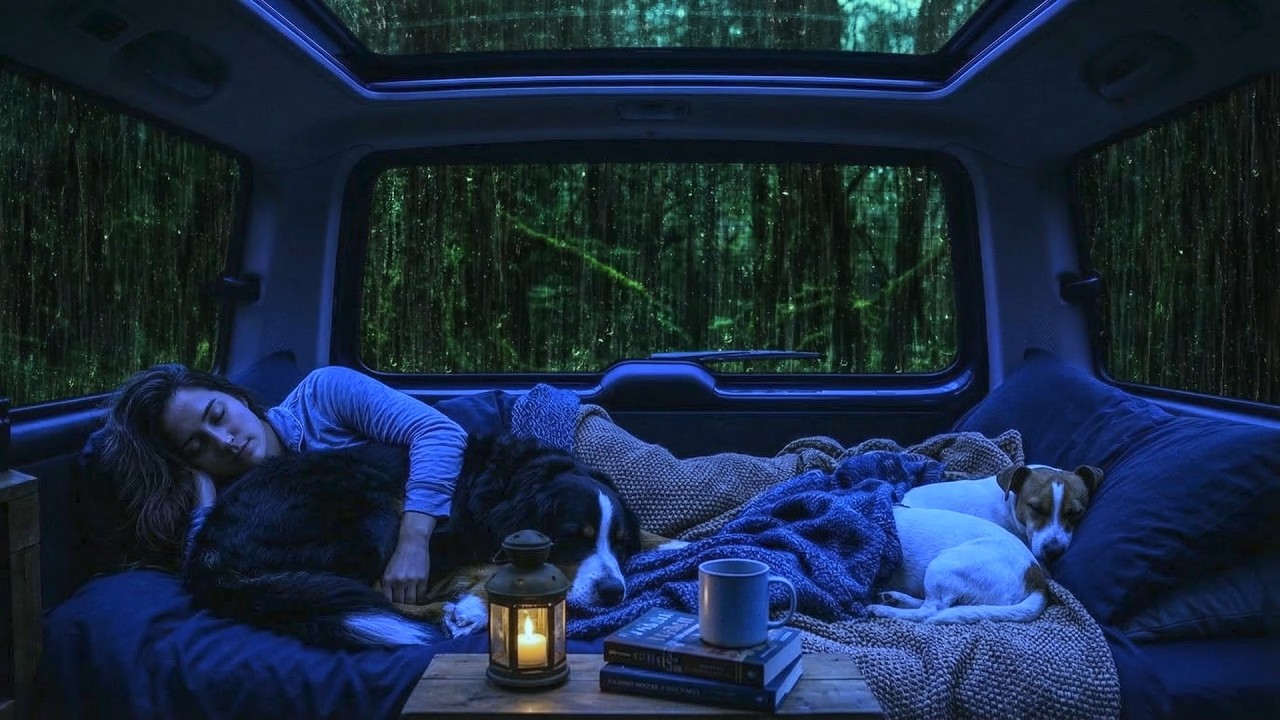 Rainy Night Van Life | Relaxing Night Sounds for Sleep & Rest