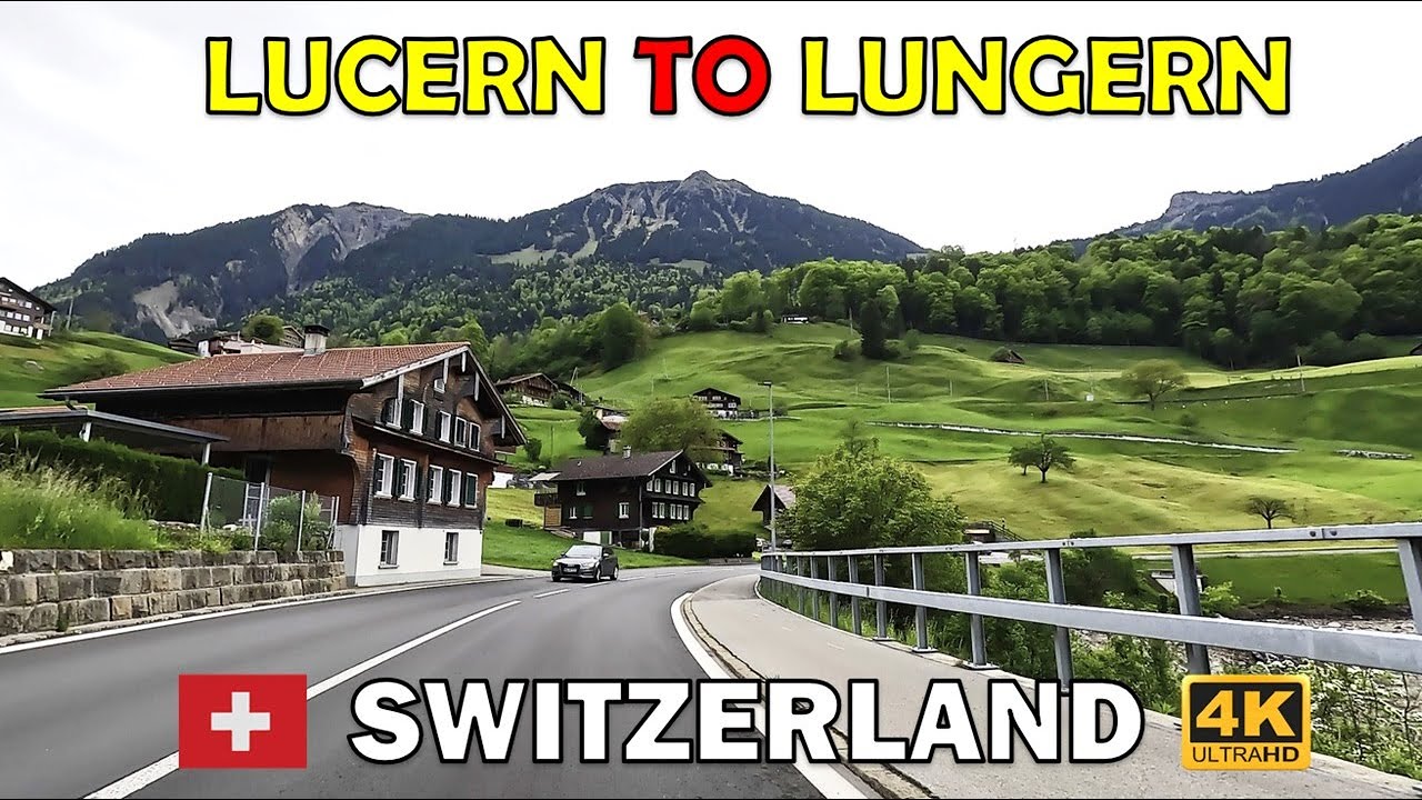 Lucern to Lungern Scenic Drive: Switzerland 🇨🇭 Driving Tour 4k Ultra HD