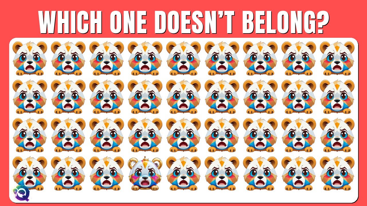 Find the ODD One Out - Crying Cub 😭♂🎮🎯 | Easy, Medium, Hard - 42 Ultimate Fun Levels | Quizity