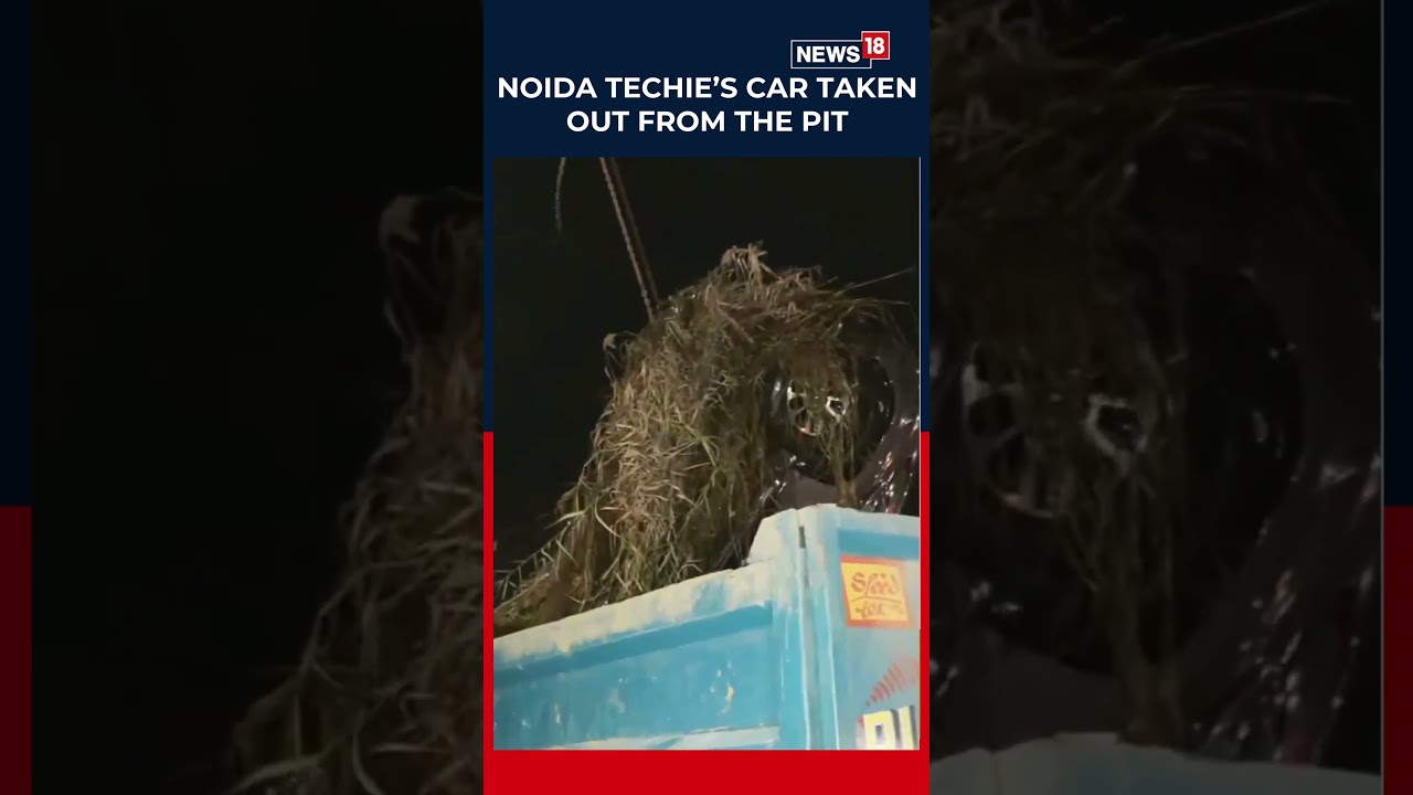 Noida Techie Death: NDRF Retrieves Yuvraj Mehta&rsquo;s Car From Water-Filled Pit In Greater Noida | N18S