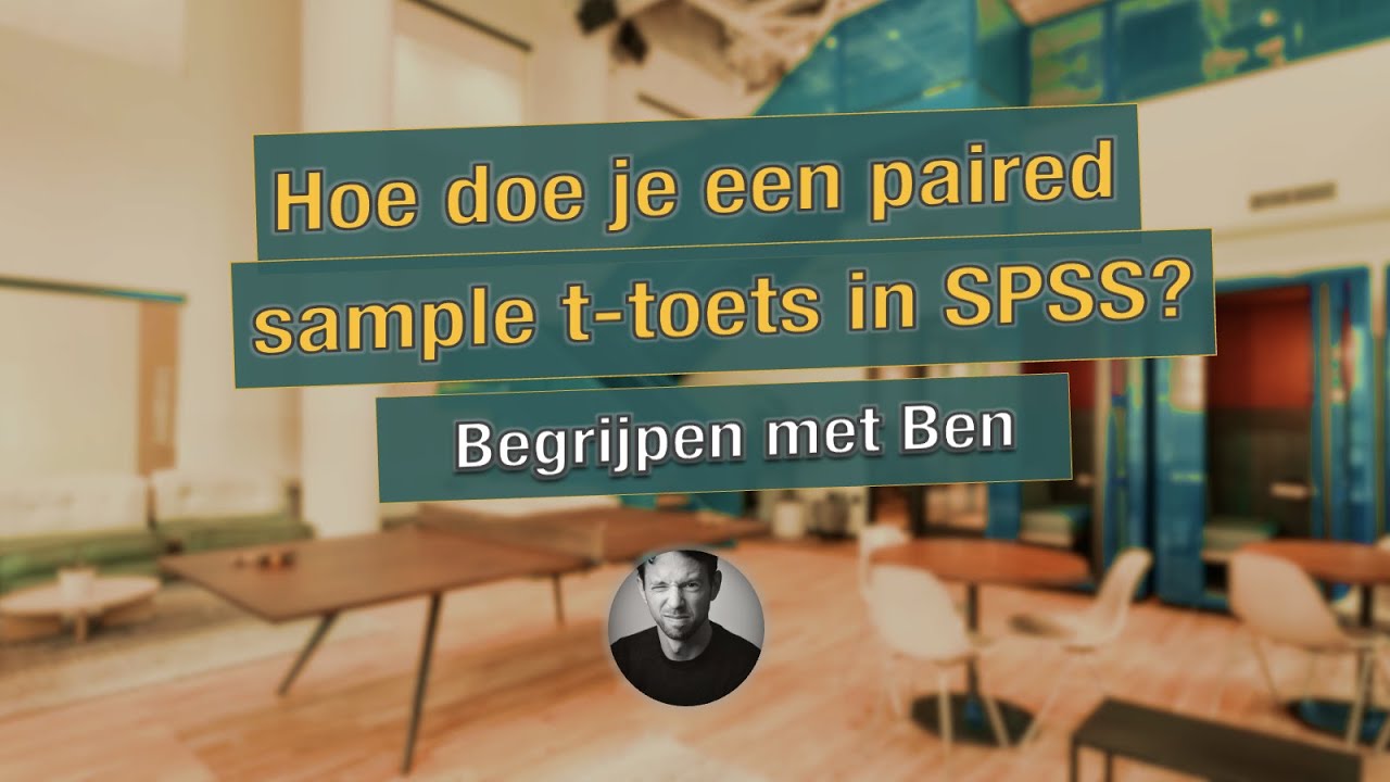 Hoe doe je een paired sample t-toets in SPSS?