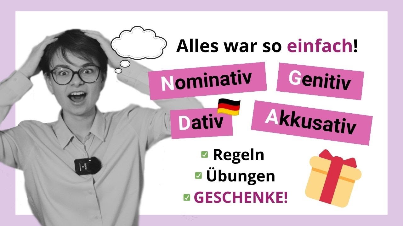 💪 Wann brauche ich Nominativ, Genitiv, Dativ, Akkusativ? | Mini-Unterricht mit Yuliia |