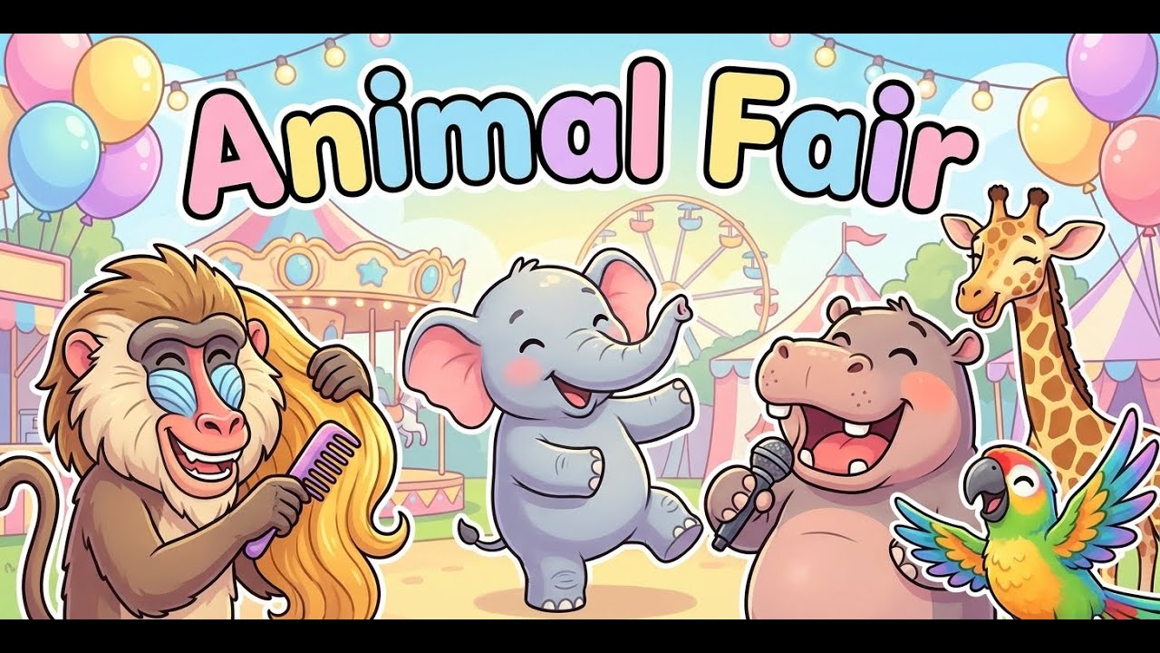 Animal Fair Fun | Nursery Rhyme for Kids | Animal Song