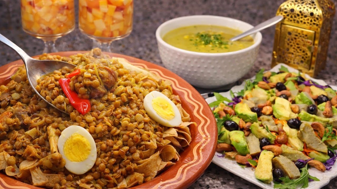 فطور رمضان صحي 100% 🌙 رفيسة بالخميرة البلدية وحساء البروكلي الملكي (بدون تخمة!)