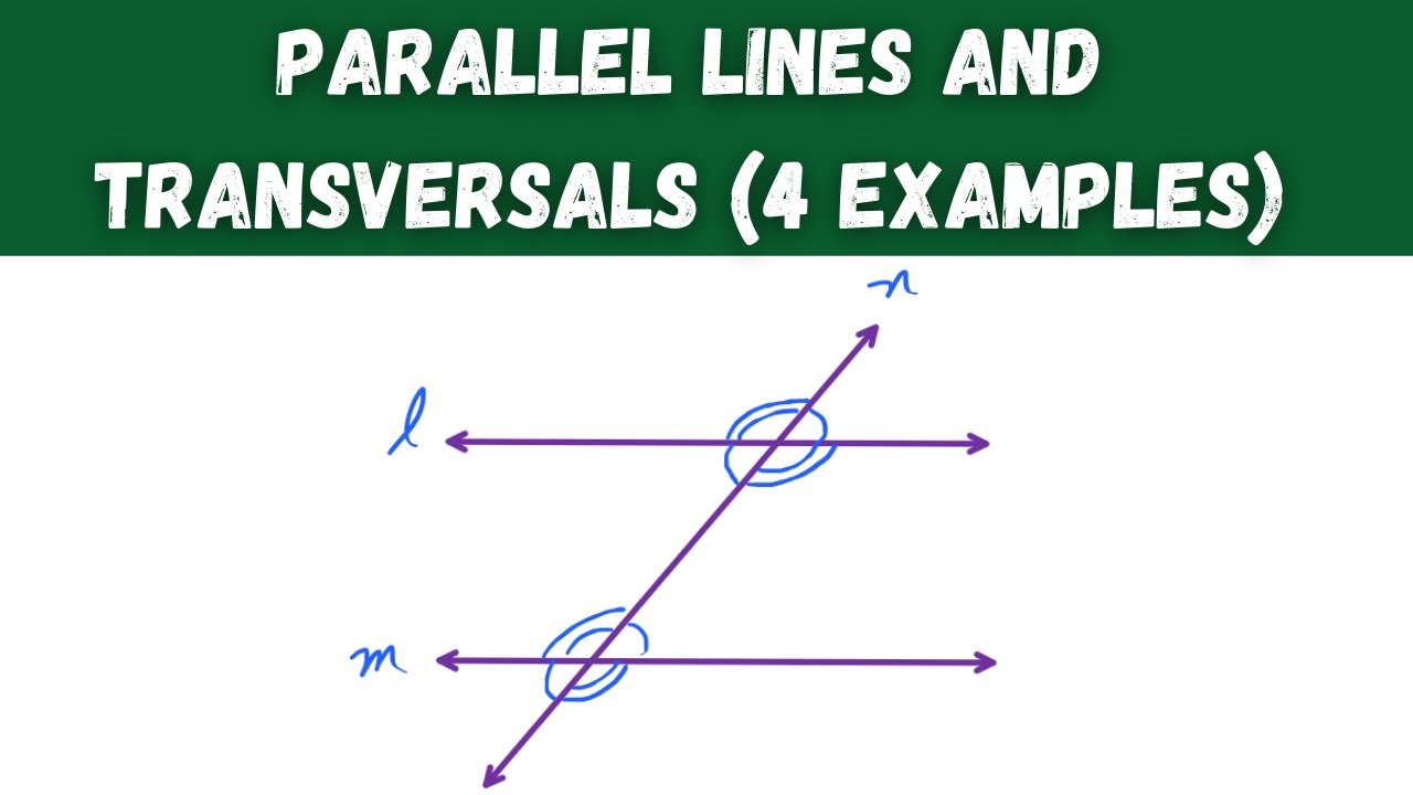 parallel lines and transversals (4 examples!)