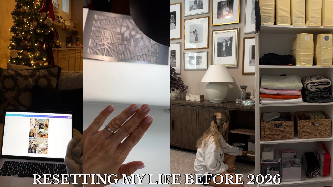 Resetting my life before 2026: decluttering and organizing, getting my nails done & my vision board 