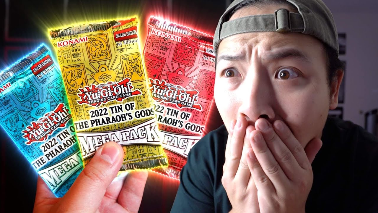 OPENING THE YU-GI-OH! TIN OF PHARAOH’S GODS *GOD* MEGA PACK (FOILS ONLY!)