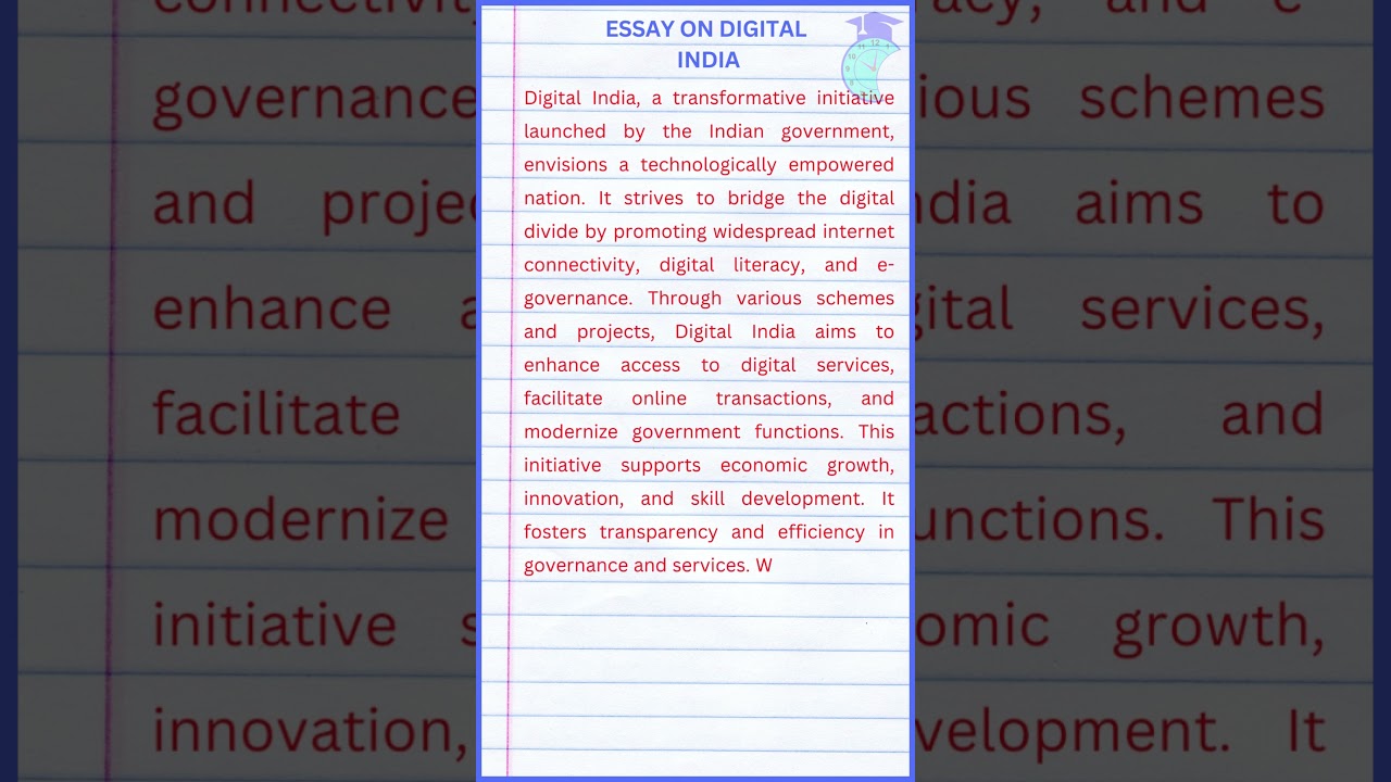 Essay on Digital India In English