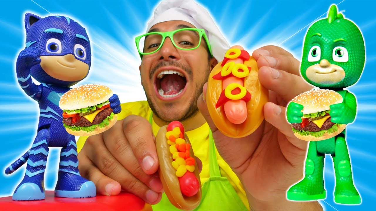 PJ Masks. Cocina para ni&ntilde;os. Bocadillos deliciosos y r&aacute;pidos: s&aacute;ndwiches y hot dogs.