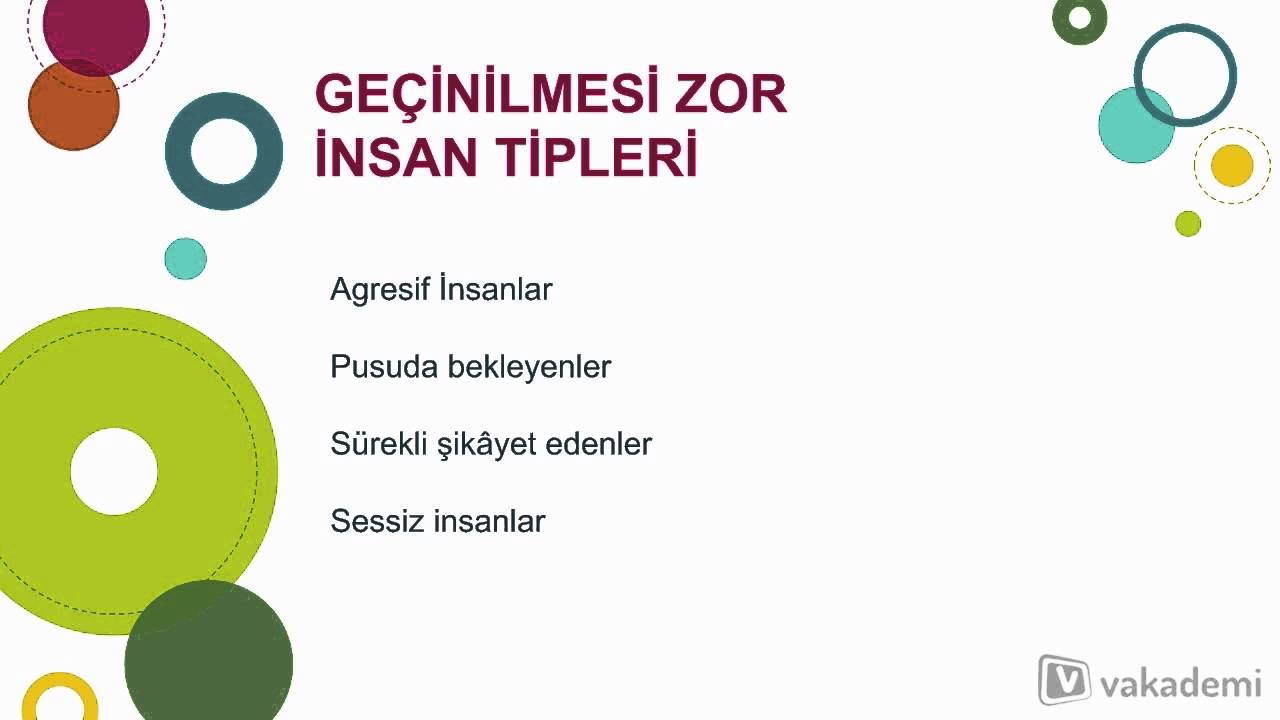 Zor İnsanlarla Başa Çıkma Yöntemleri  - Geçinilmesi Zor İnsan Tipleri
