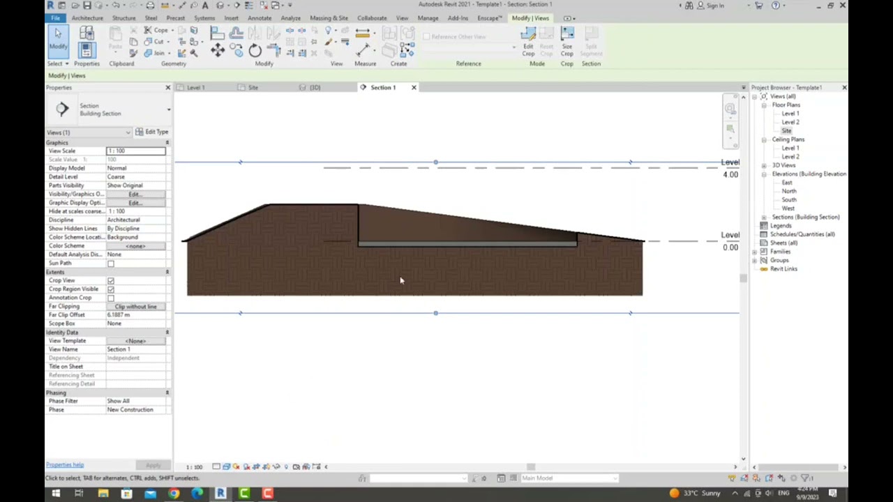 How do you make a sloped Building Pad?