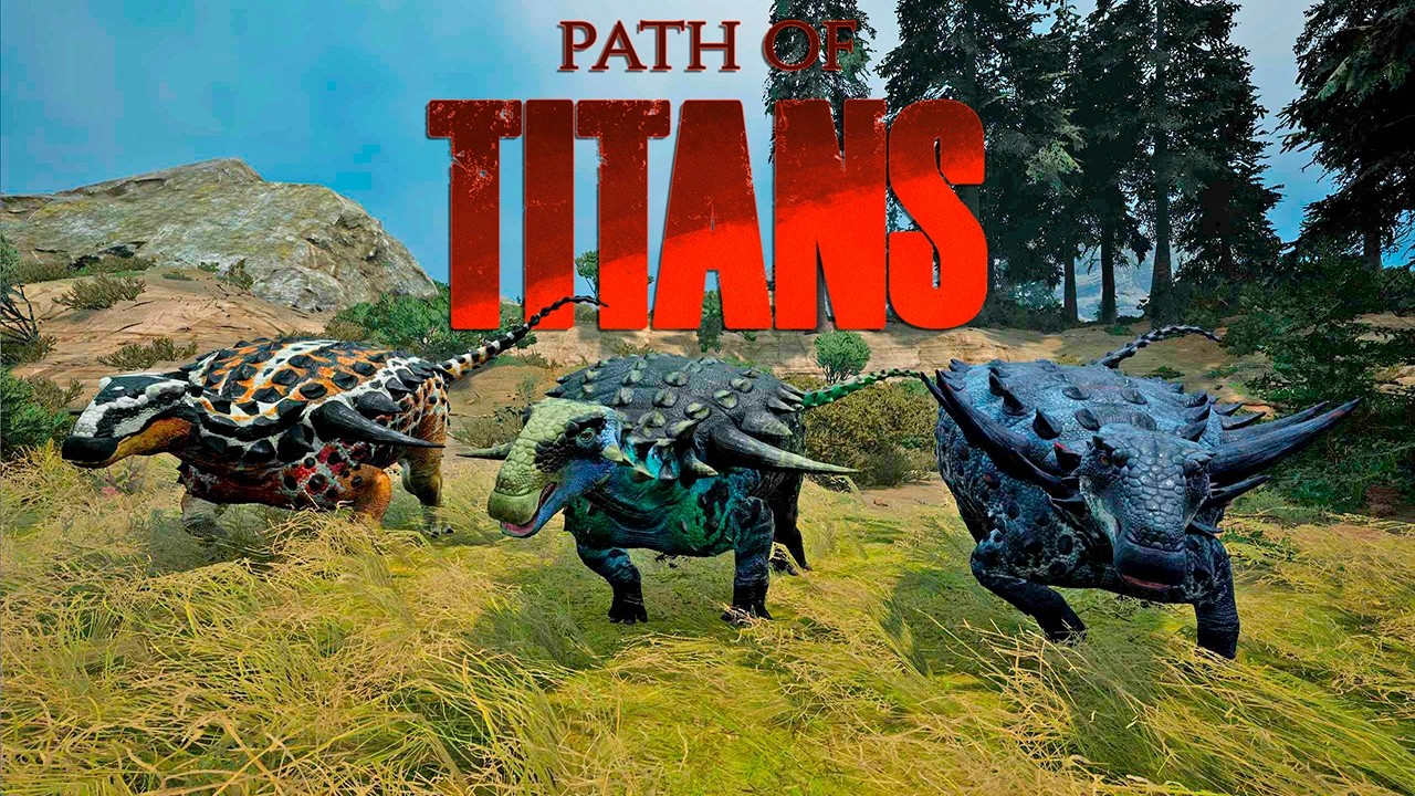 В Path of Titans появился первый мод на нодозавров — пелороплиты вступают в бой!