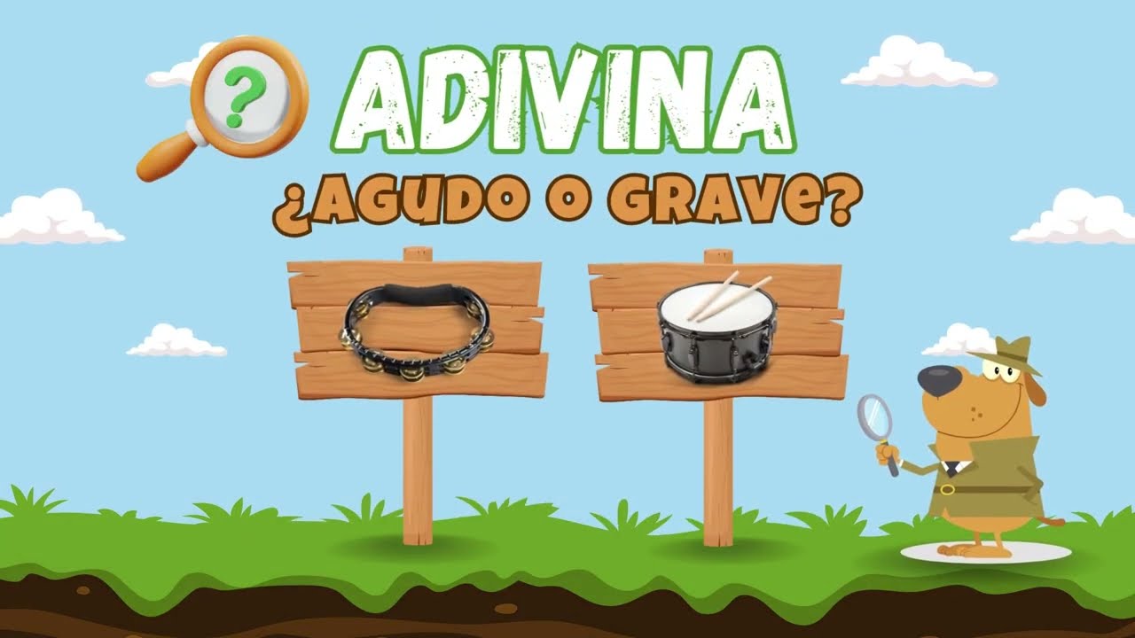 ADIVINA 🔎¿Agudo o grave? 🎺Instrumentos musicales