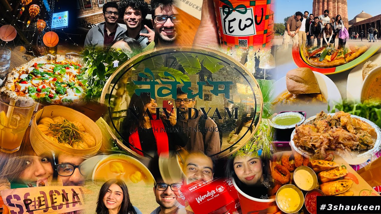 7 Days in DELHI 🇮🇳🎇 | TRYING BEST Food Places & Explored Everything!❤ #delhi  #3shaukeen #194 
