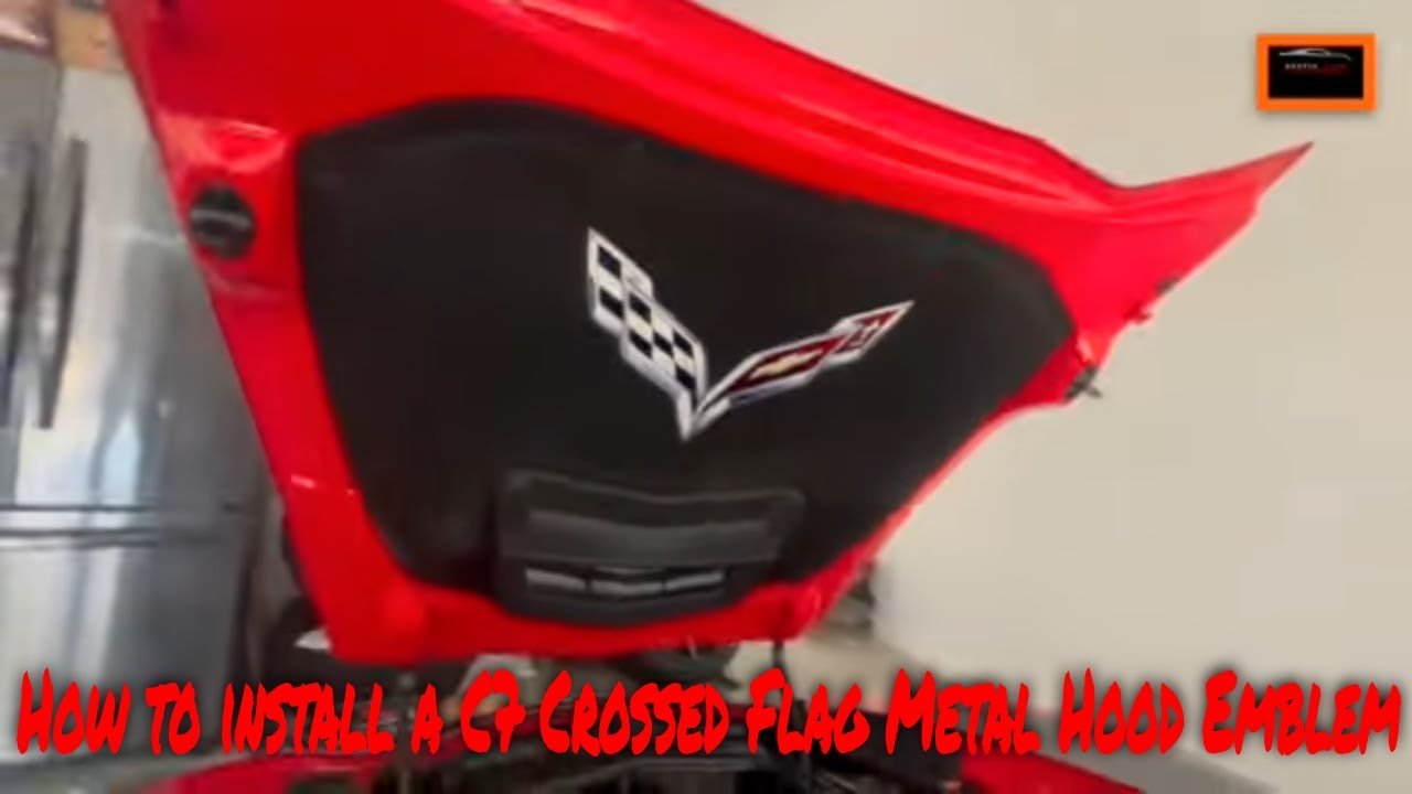c7 corvette emblem under the hood install
