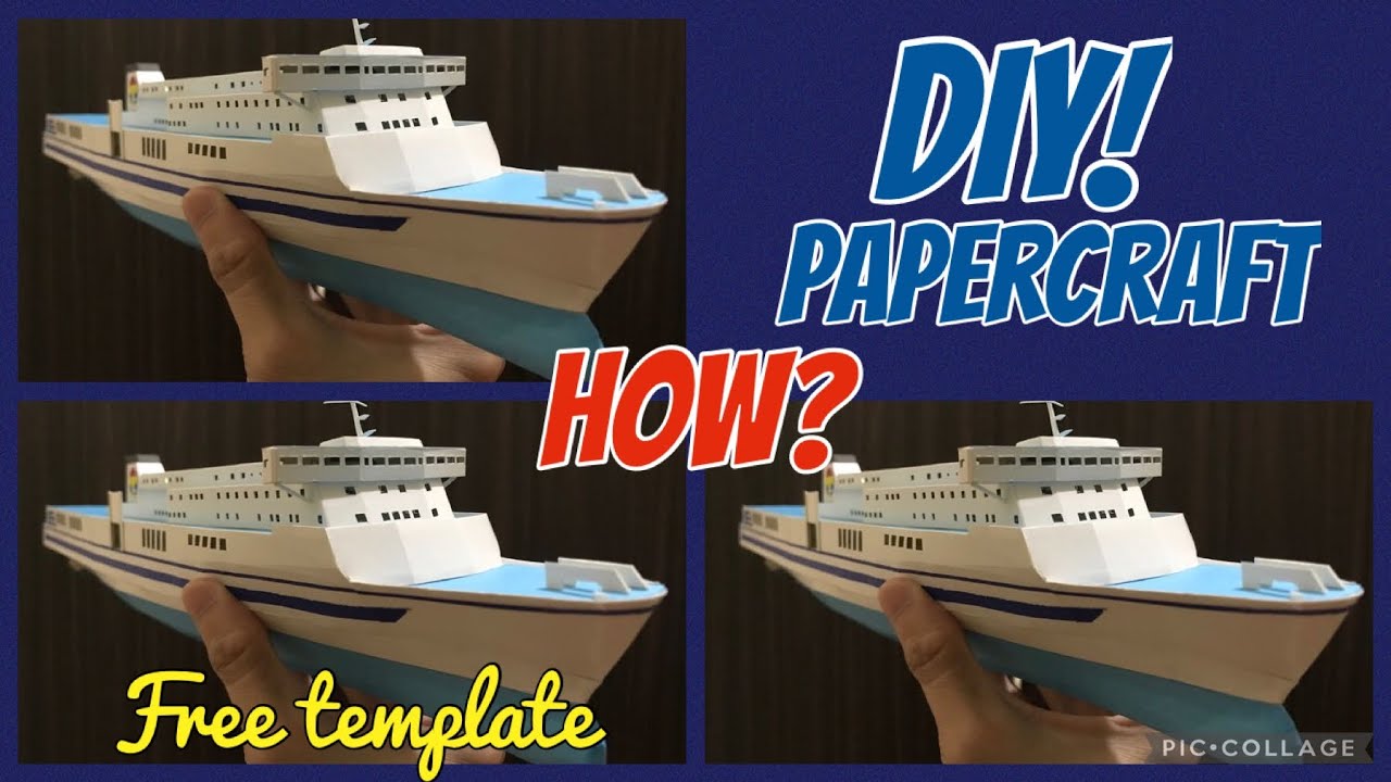 DIY Papercraft Tutorial - Ocean Tokyu Ferry Ocean West [FREE template]
