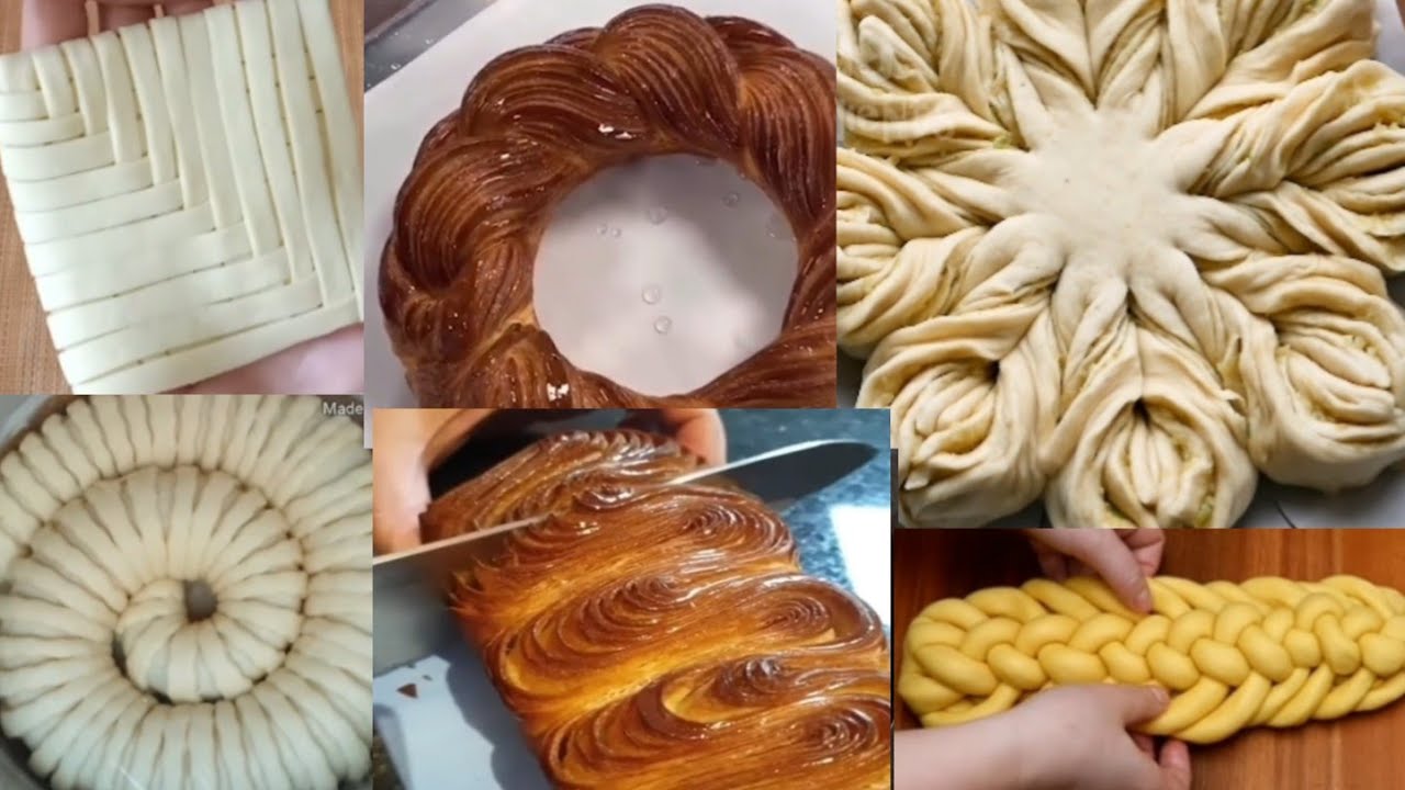 💡Idée façonnage brioche/pâte, compilation/افكار متنوعه لتشكيل البريوش 💡 #compilation #satisfaisant