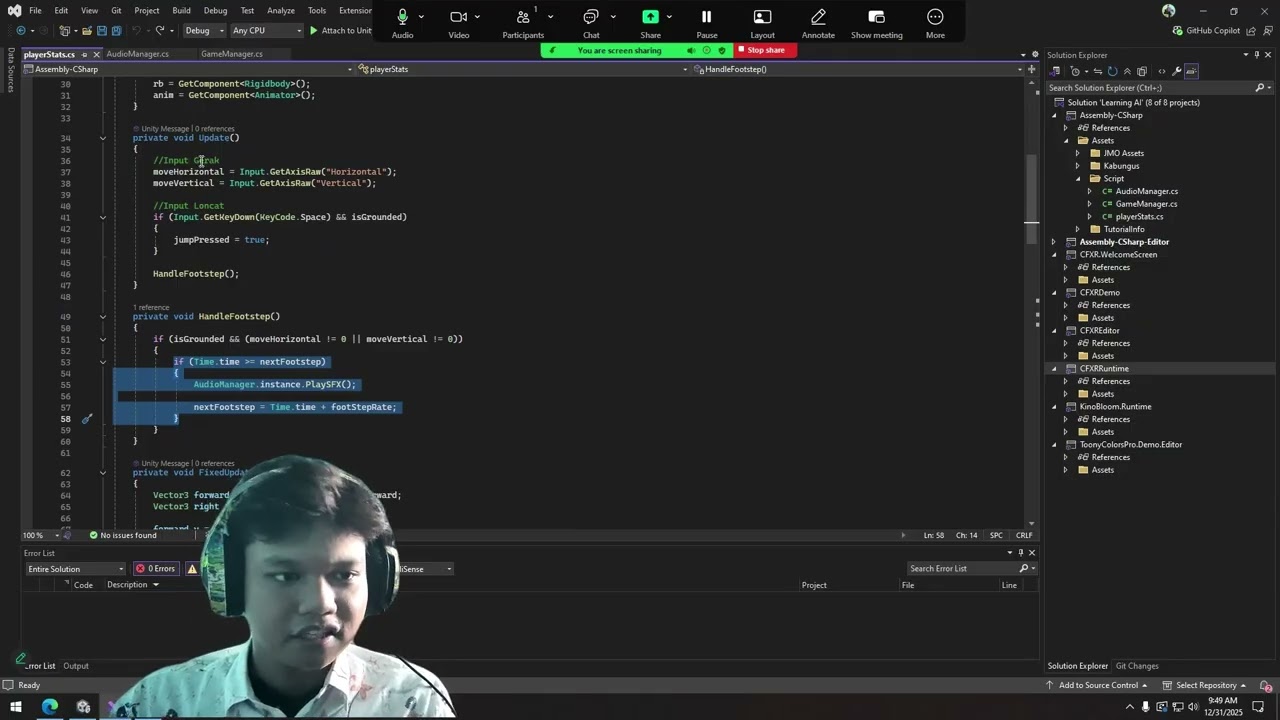 Basic basic Unity #05 - Programming C# untuk Game 3D