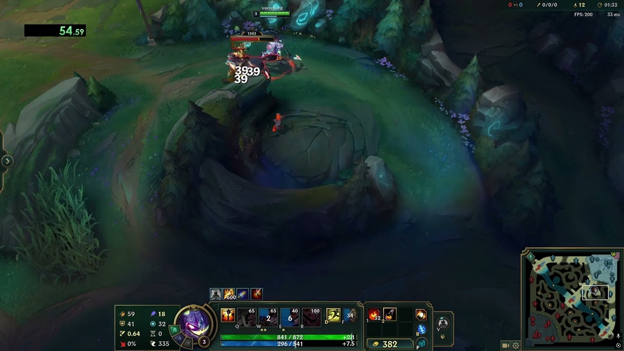 [Season 26.2] Fiddlesticks Full Clear 2:21 Raptors Start Red Side - No Absolute Focus, 1 Smite