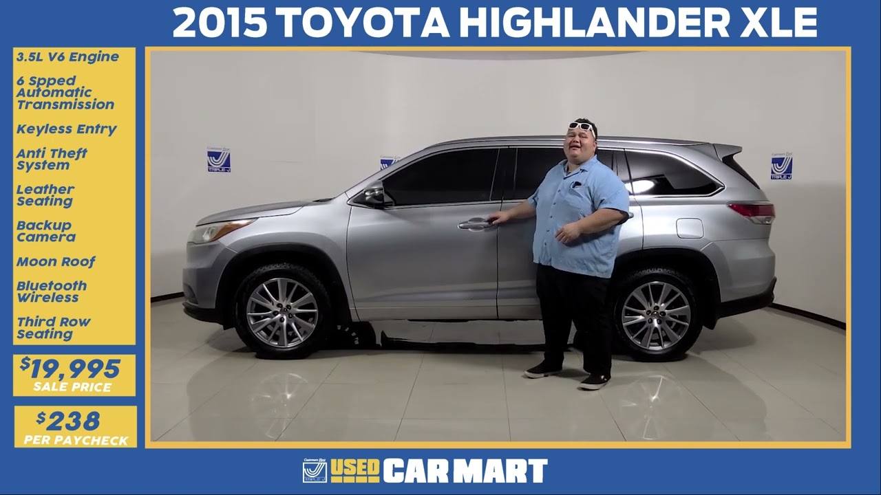 Triple J UCM Featured Vehicle - 2015 Toyota Highlander XLE