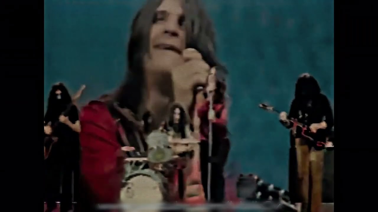 Black Sabbath Lost Tv Appearance on Doebidoe clip (Colorized)
