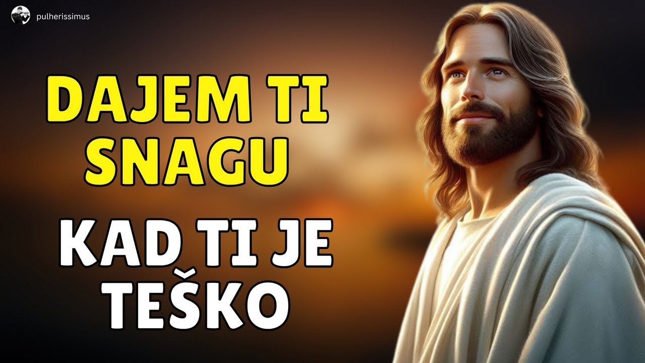 I KAD TE SVI NAPUSTE, JA SAM S TOBOM I POMAŽEM TI | BOG TI DANAS GOVORI | BOŽJA PORUKA ZA TEBE
