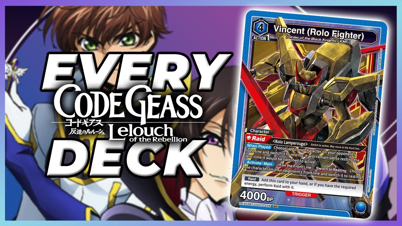 6 Code Geass Volume 2 Union Arena Decks To Start With + Tier List! | North America Meta