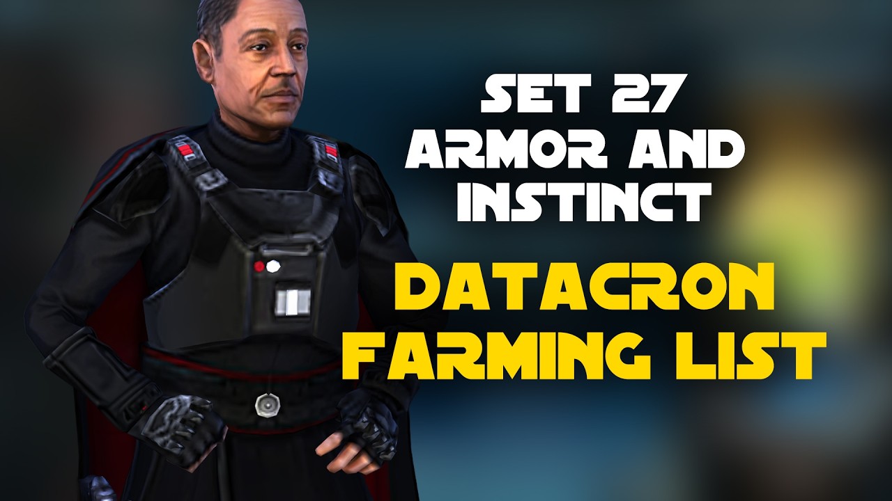 This looks fun! Datacron Set 27 Armor and Instinct | SWGOH