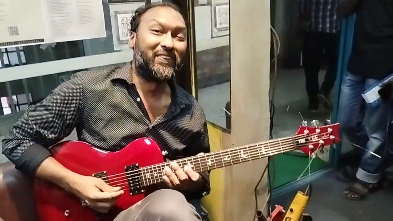 Mr. Ershaad Zaman playing different parts of Sporsher Onubhuti (on request, without plan/practice)