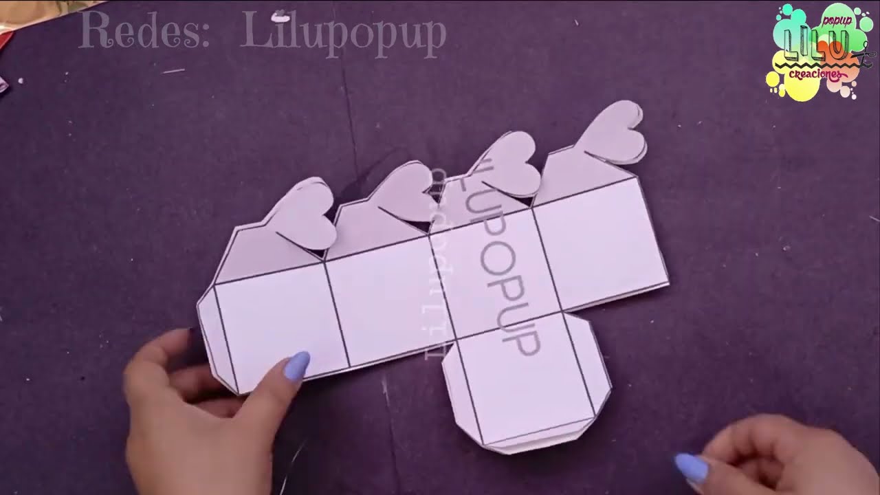 caja corazones facil de hacer #valentinesday 