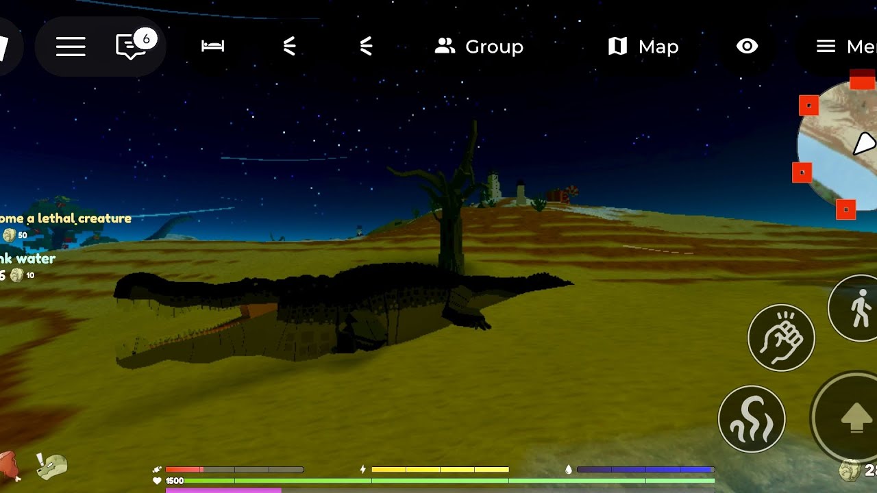 ผมกลายเป็นจระเข้ใน RobloxแมพPrimeval Earth | Dinosaur Survivalจะรอดไหม!!