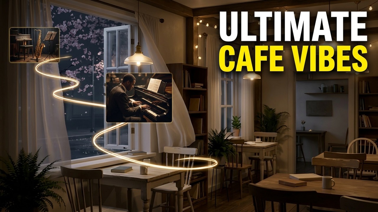 Early Spring Midnight Jazz | Relaxing Cafe Ambience (54 Min) |早春の真夜中のジャズ