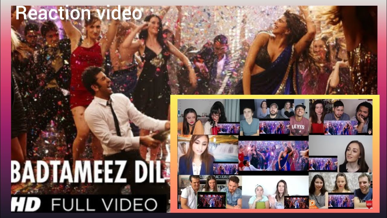 badtameez Dil song l badtameez Dil song reaction l badtameez Dil song mashup....