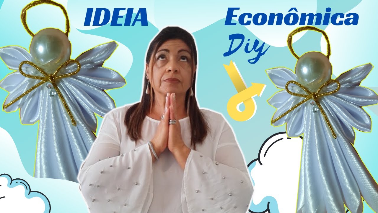 DIY: ARTESANATO COM FITA DE CETIM - [ANJINHO]