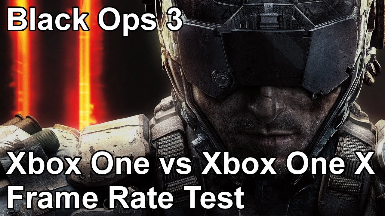 Call of Duty Black Ops 3 Xbox One vs Xbox One X Frame Rate Test